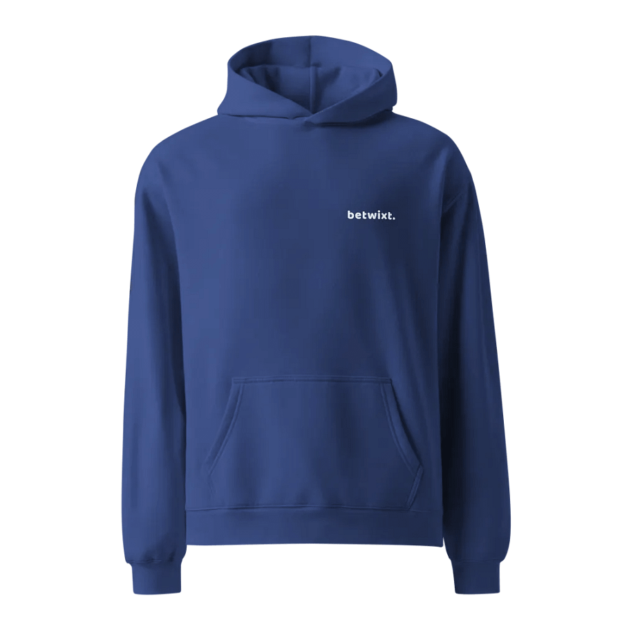Bextwixt Oversized Hoodie Back Graphic White Text product image (1)