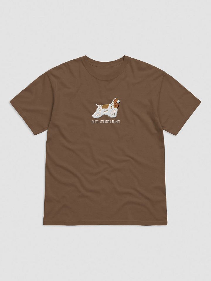 Short Attention Spaniel T-Shirt(Embroidered) of an American Cocker Spaniel(Brown & White) product image (17)