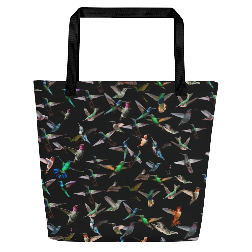 colorful hummingbirds tote for birders friends moms product image (1)