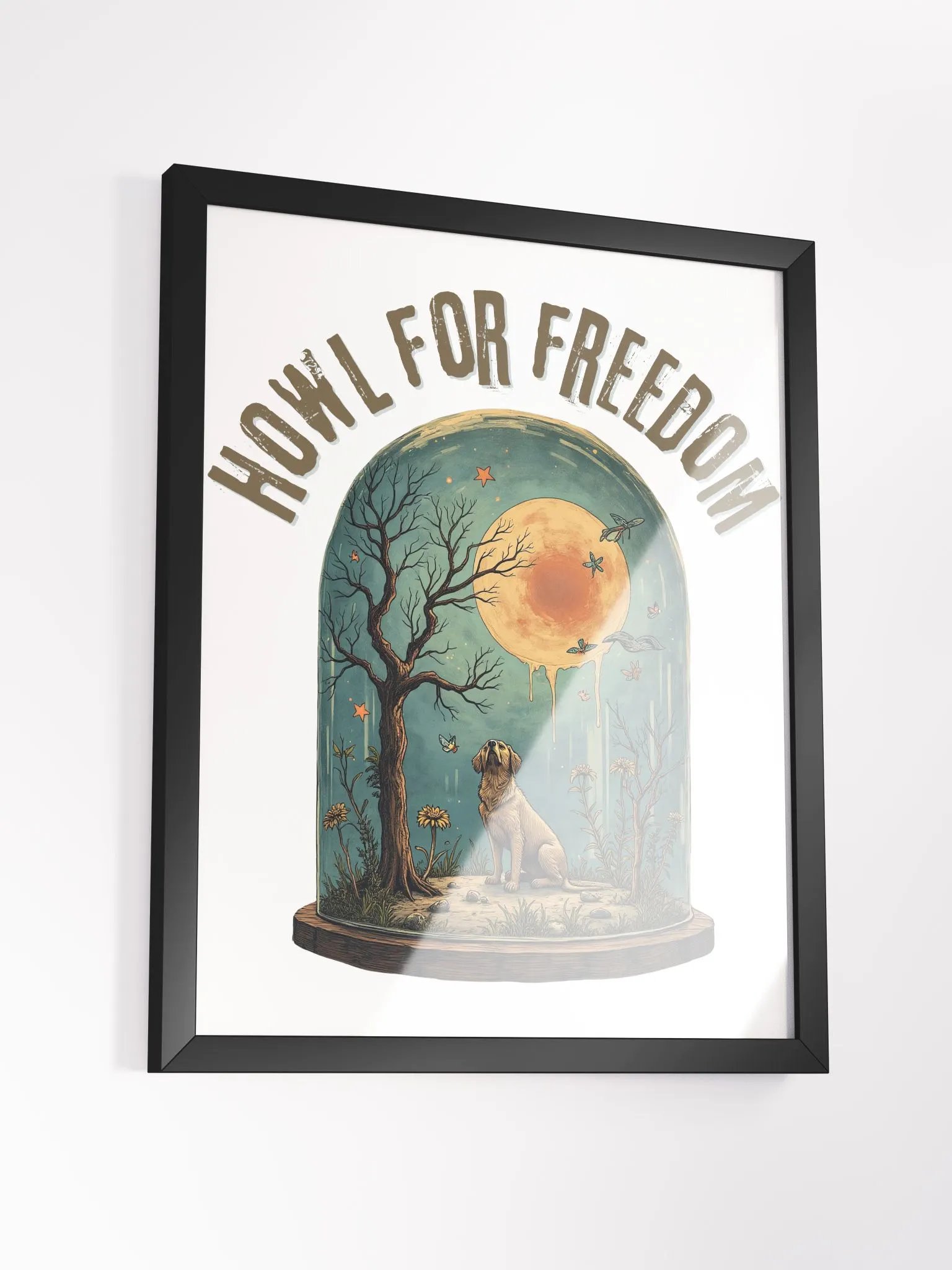 Vibrant Ayous Wood Framed Matte Poster product image (3)