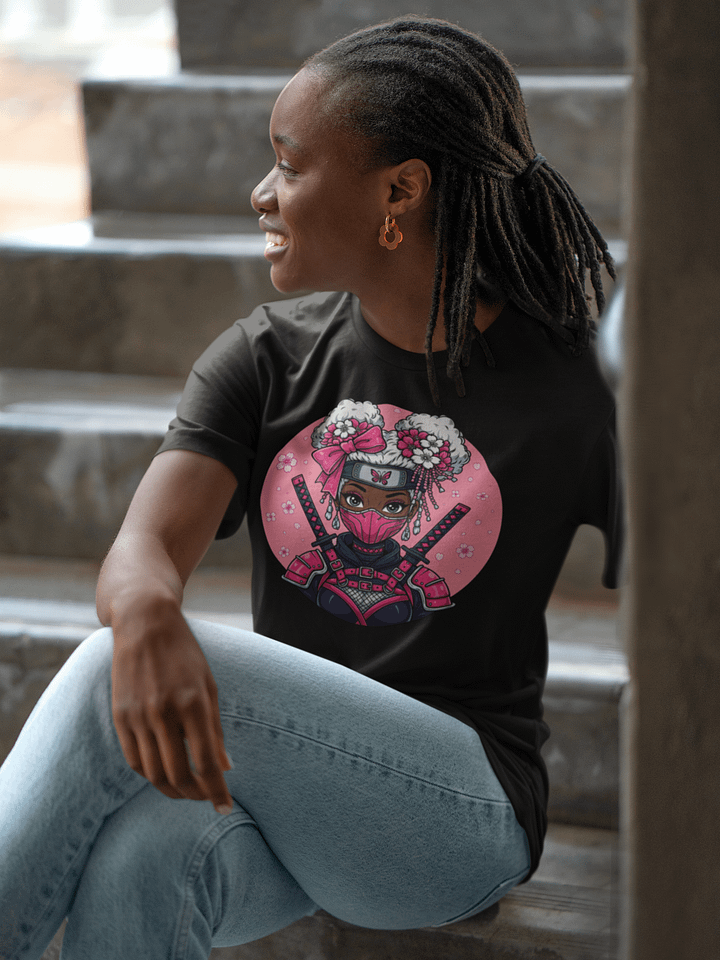 🏷️ Kawaii Ninja Girl – Deadly Cute Assassin Tee product image (2)