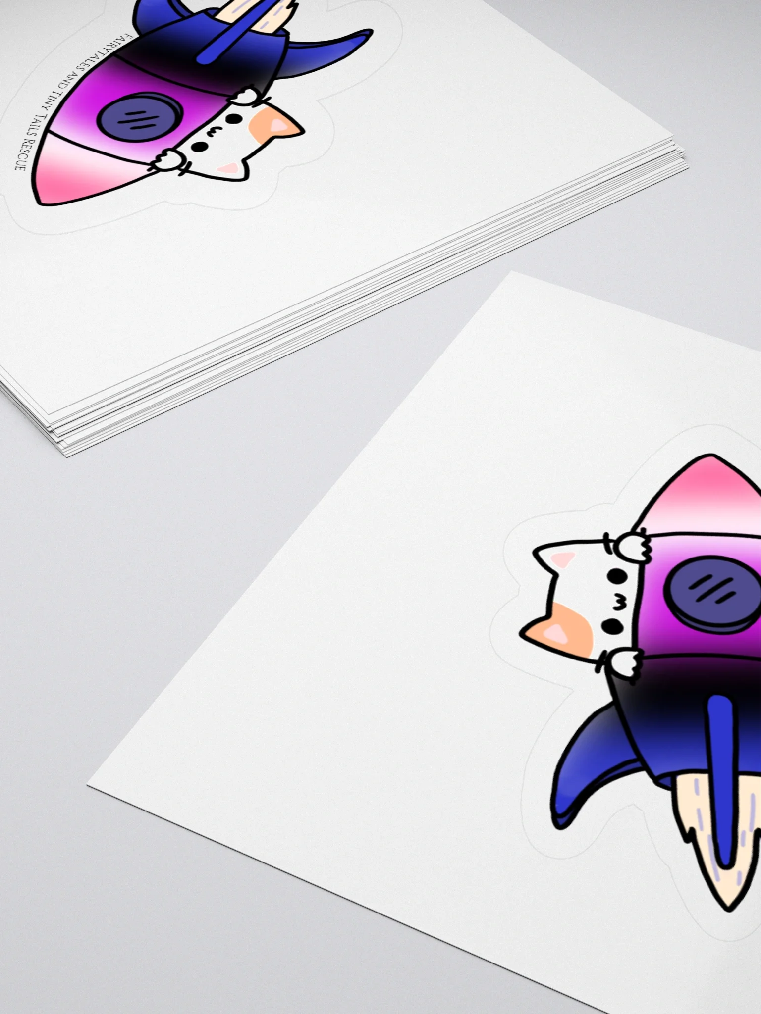 Bi Pride Rocket Cat product image (10)