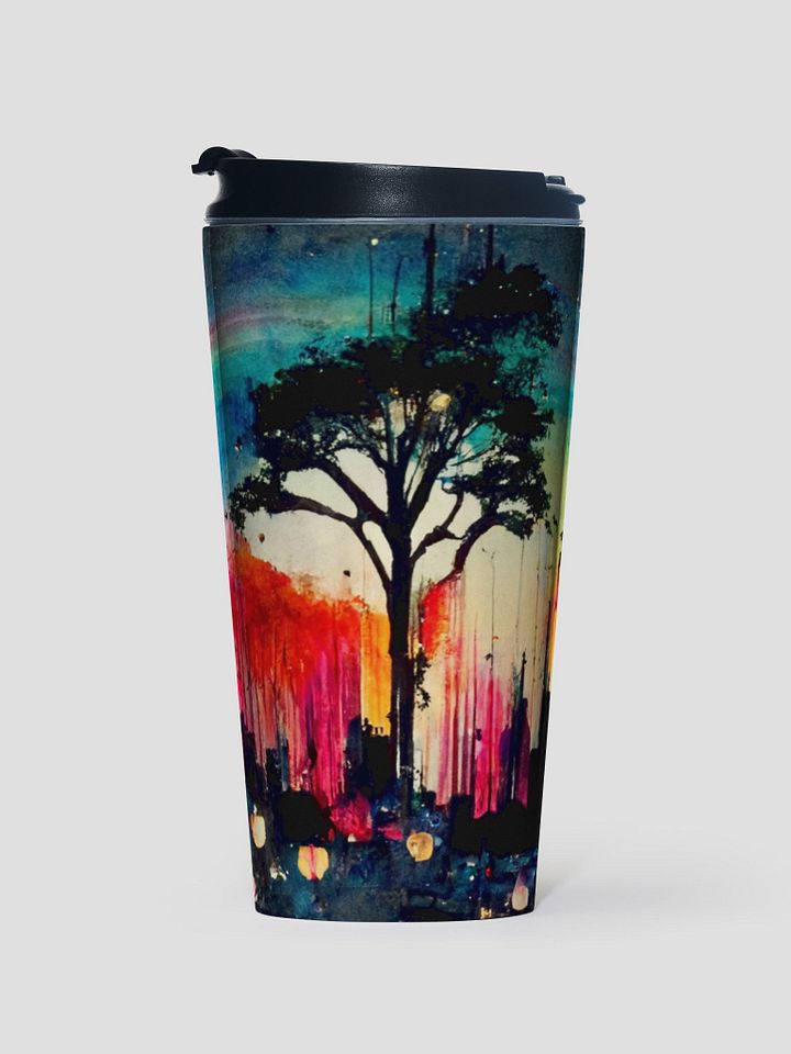 Sunset Cityscape Stainless Steel Travel Mug product image (1)