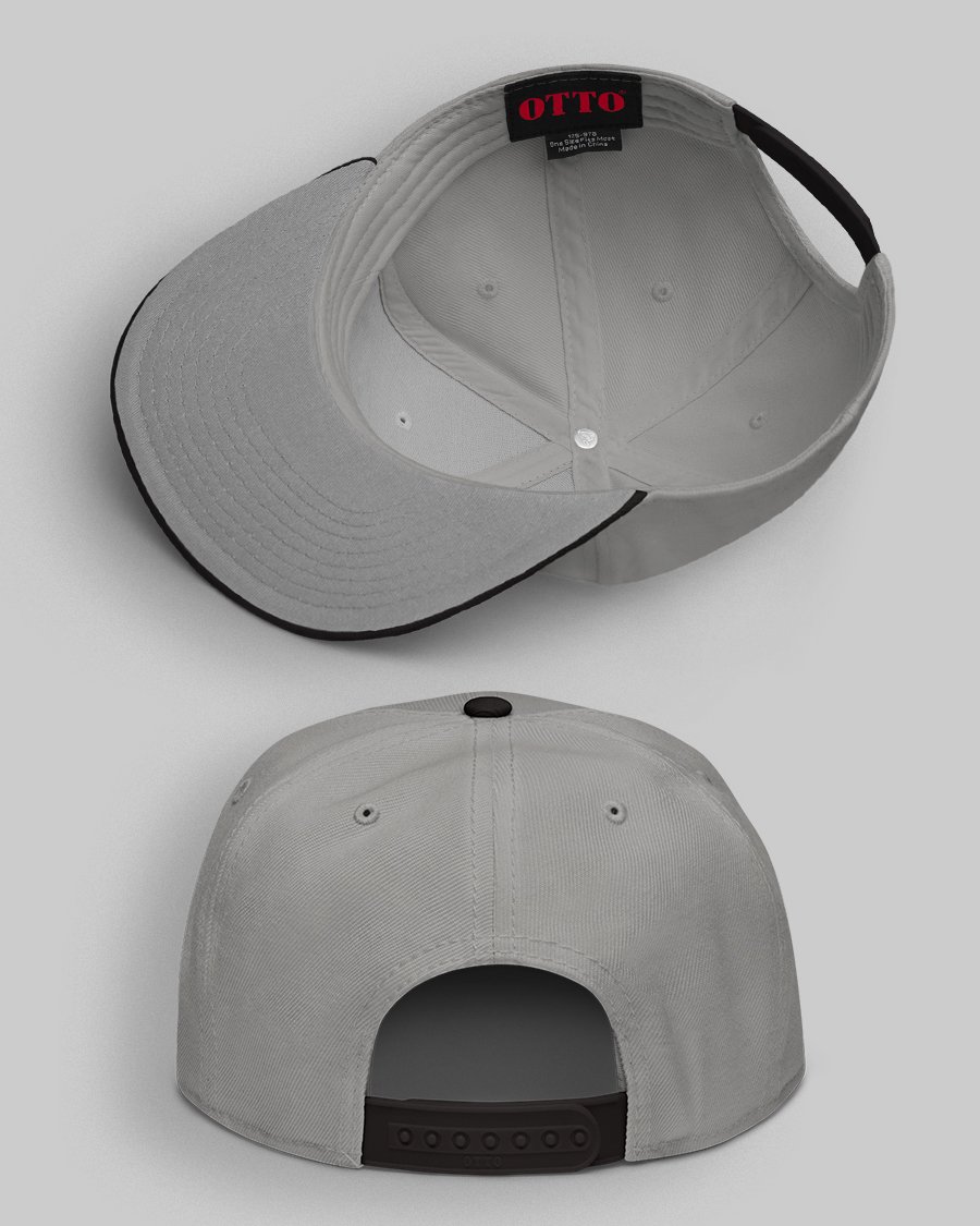 Muay Thai Skull Embroidered Snapback | Grey product image (2)