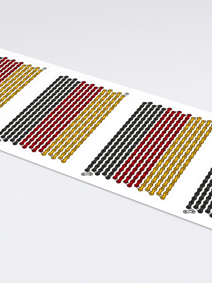 Germany Bike Chain Flag Sticker 6 Pack product image (2)
