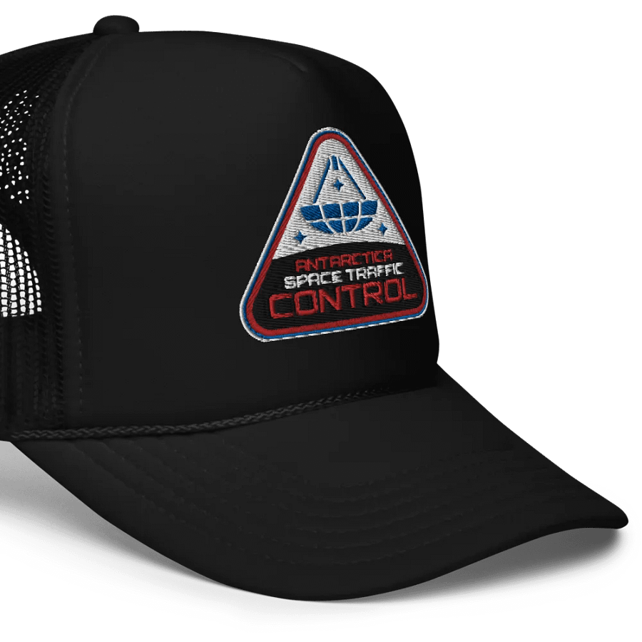 Retro-Futuristic Corporations - Antarctic Space Traffic Control Trucker cap product image (5)