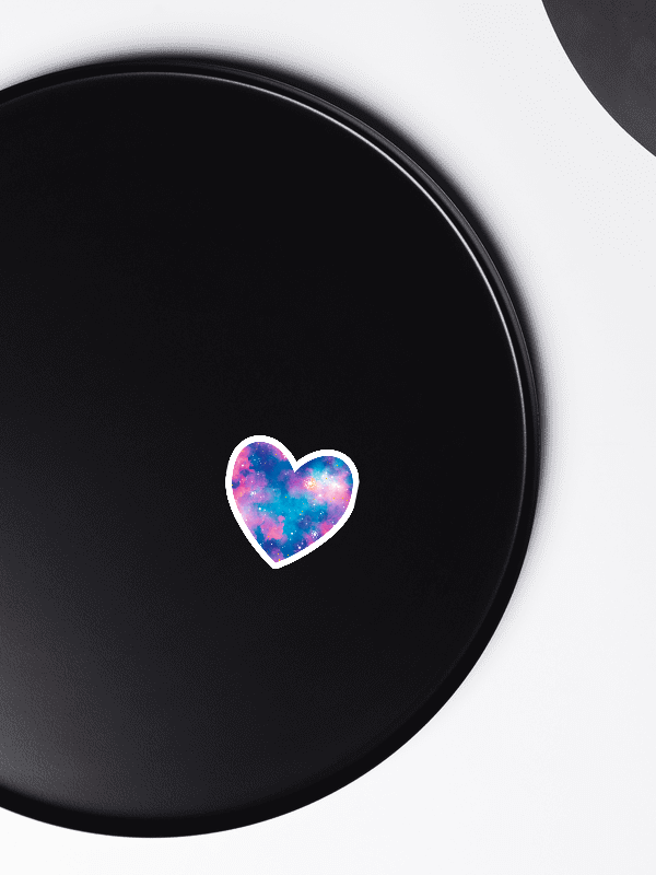 Cotton Candy Galaxy - Heart Magnet product image (3)