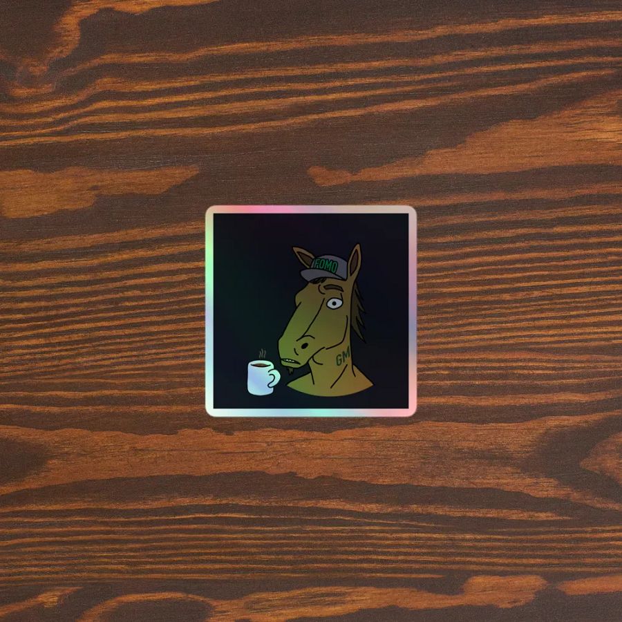 Horseguy GM Mug Sticker product image (5)