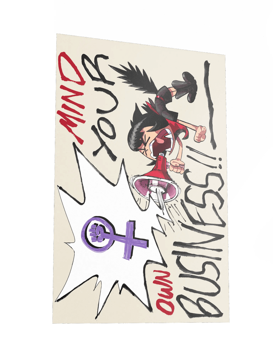 Alunya - “Mind Your Own Business!!” Poster product image (2)