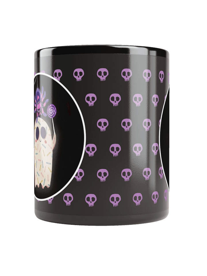 Little Ghost Spider Pet - Black Ceramic Mug product image (2)