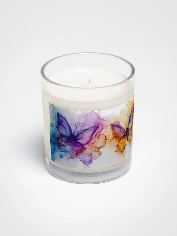 Rainbow Butterfly Nature Themed Candle product image (2)
