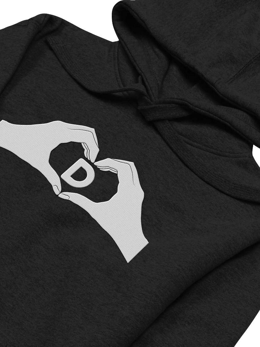 Heartfelt Love "D" Embroidered Unisex Premium Hoodie product image (32)