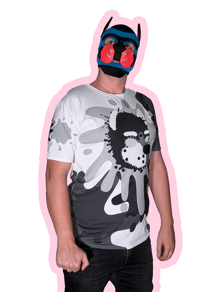 Chaos Splatter Shirt - White / Gray product image (1)