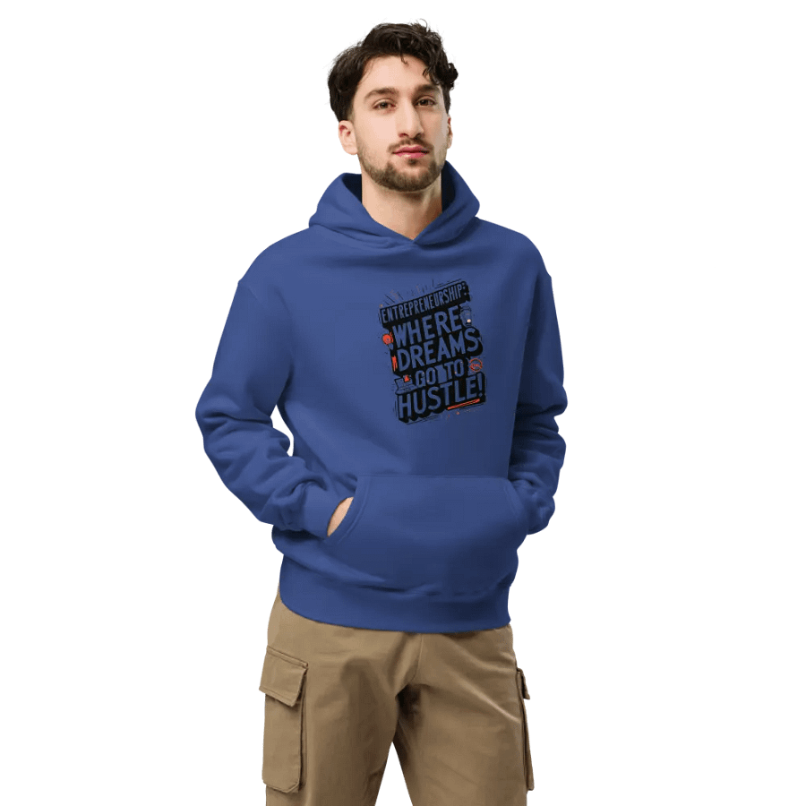 Dream Hustle Entrepreurship Typographic Hoodie product image (7)