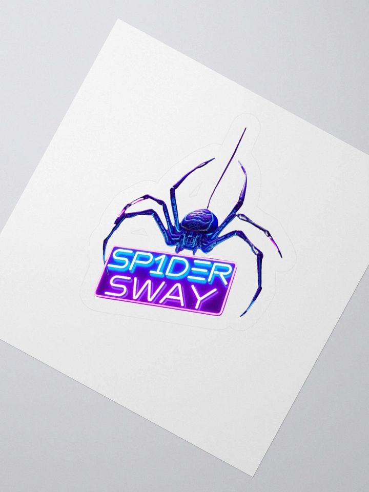 Neon Spider Kiss Cut Stickers product image (2)