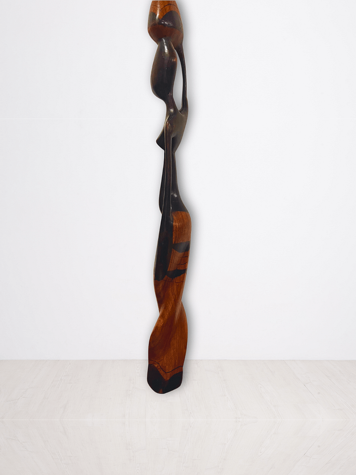 Handcarved Wooden African Woman Sculpture product image (1)