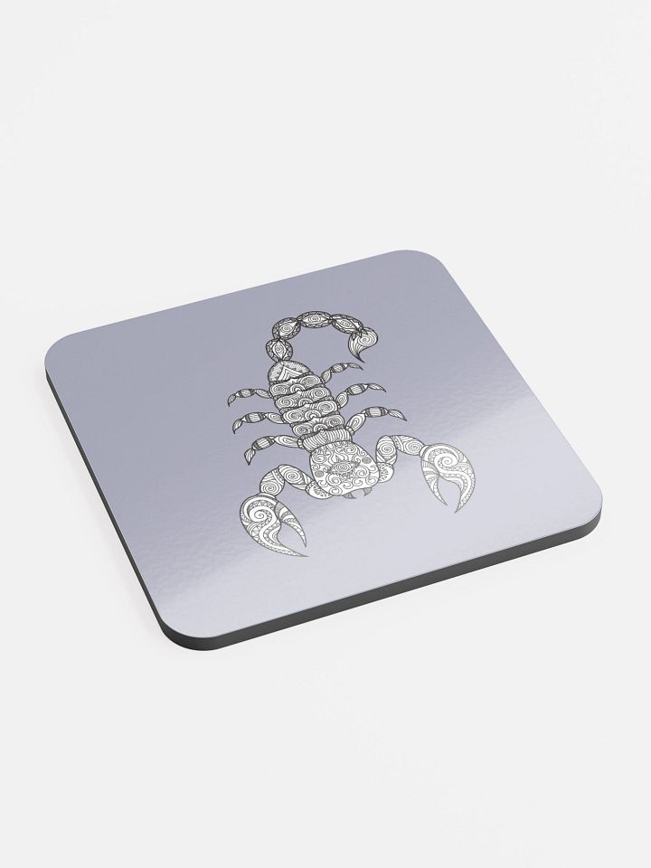 Lobster Drawing Gray Cork Coaster product image (2)