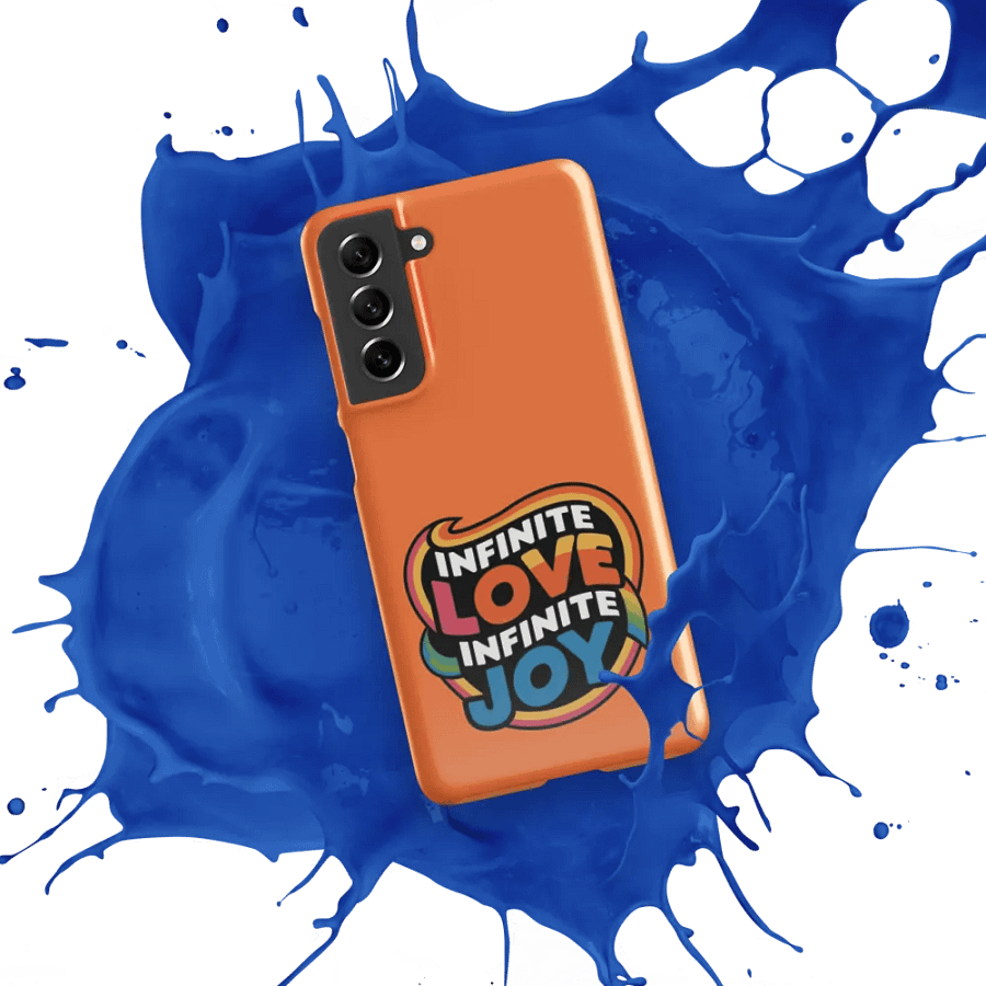 Infinite Love Infinite Joy Snap Case for Samsung (Orange) product image (6)