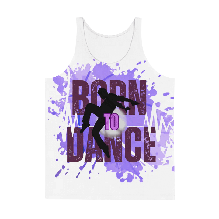 Born to Dance His Silhouette Energetic Vibes Full Print Tank product image (2)