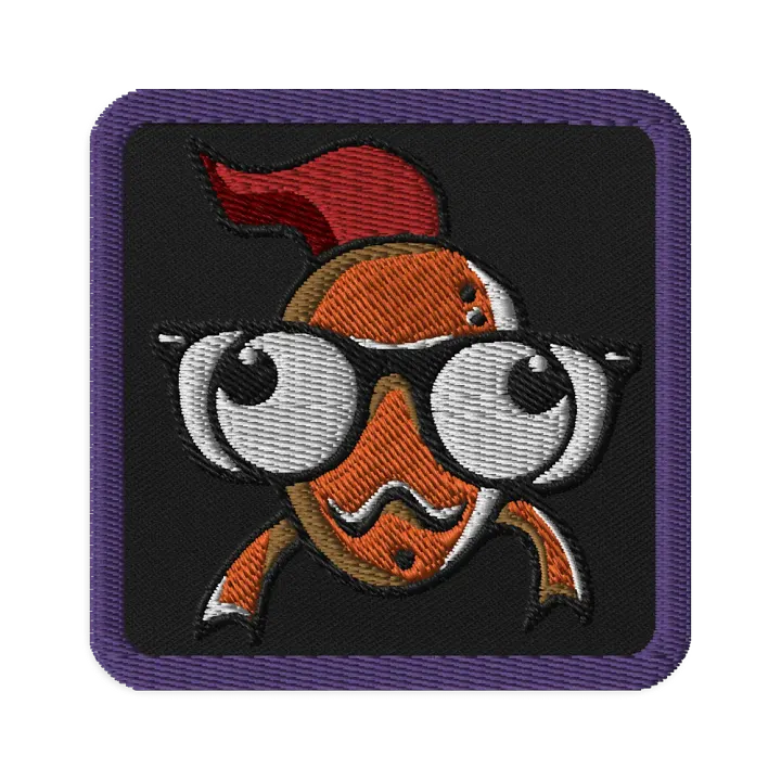 FEESH Logo Square Patch [purple border] product image (1)