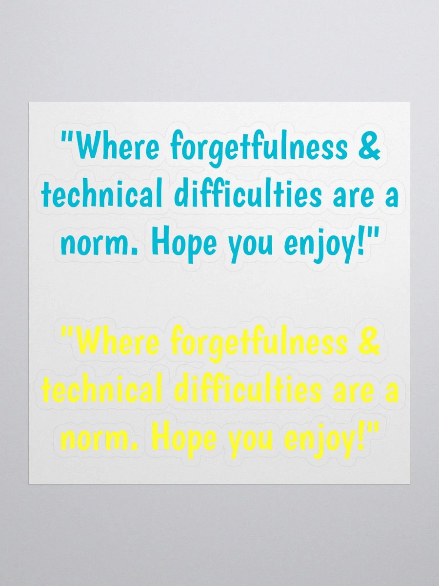 Blue & Yellow Jeeper Quote Stickers product image (1)