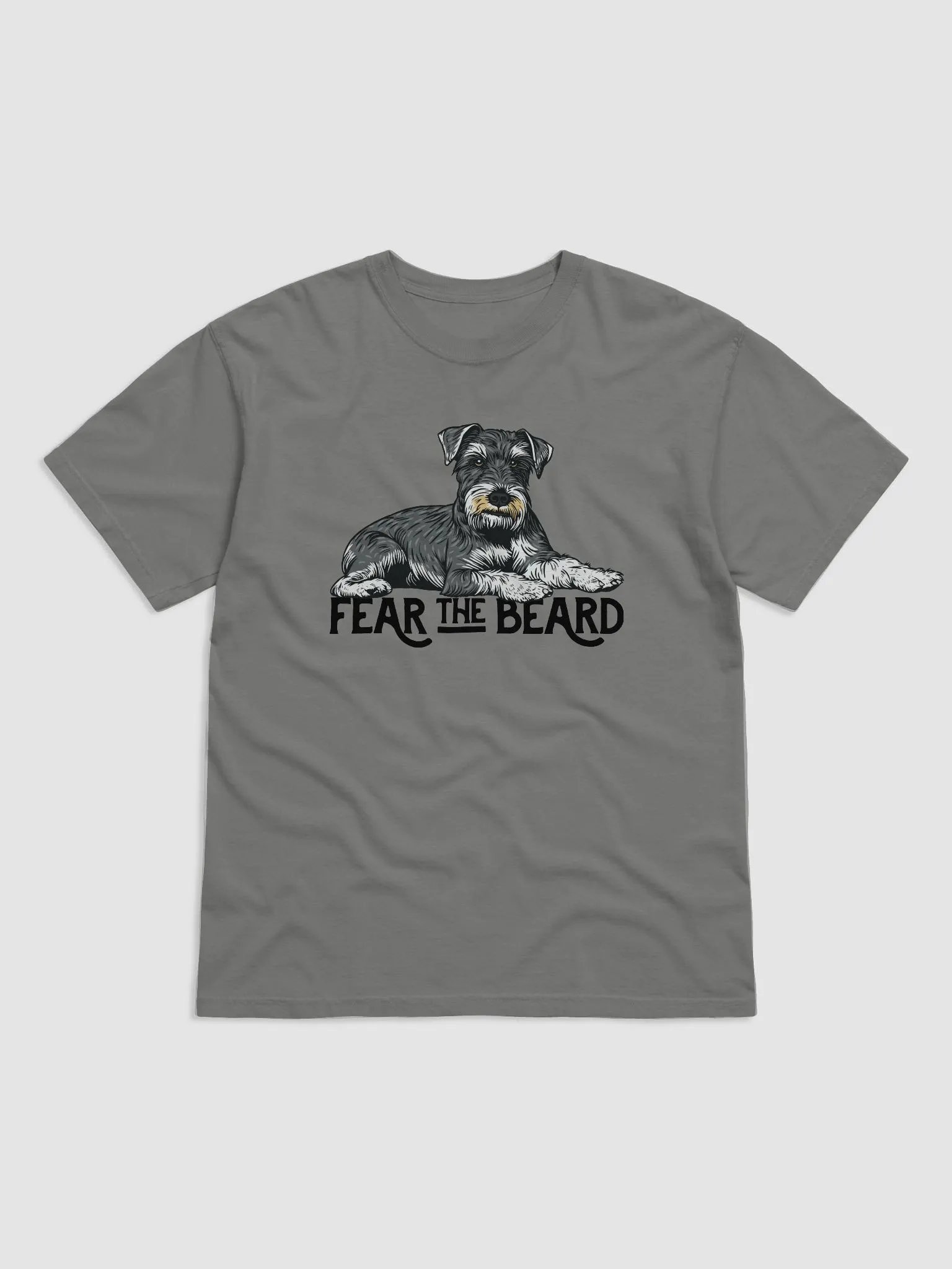Fear the Beard T-Shirt of a Schnauzer | Funny T-Shirt for Bearded Dog Paw-rents product image (23)