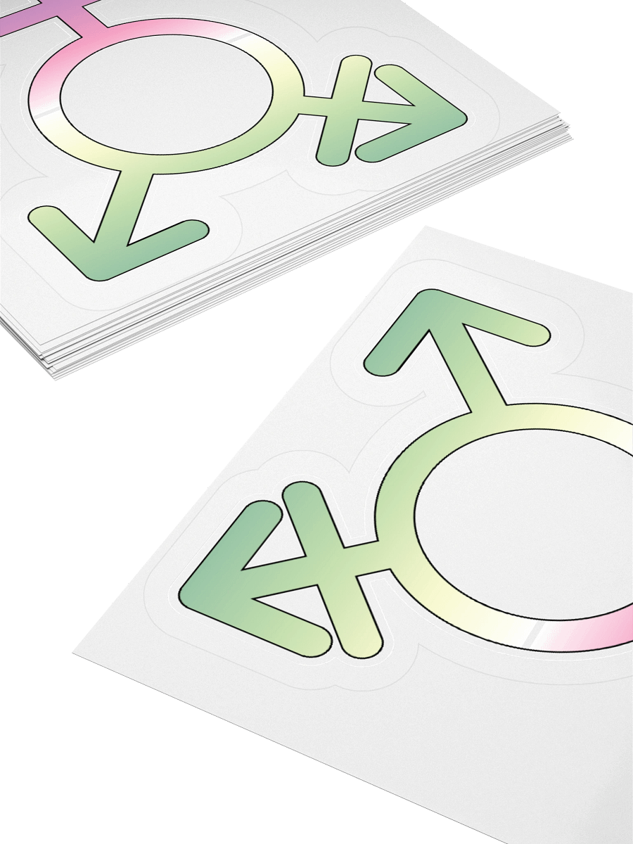 Genderfae Transgender Symbol Sticker product image (10)