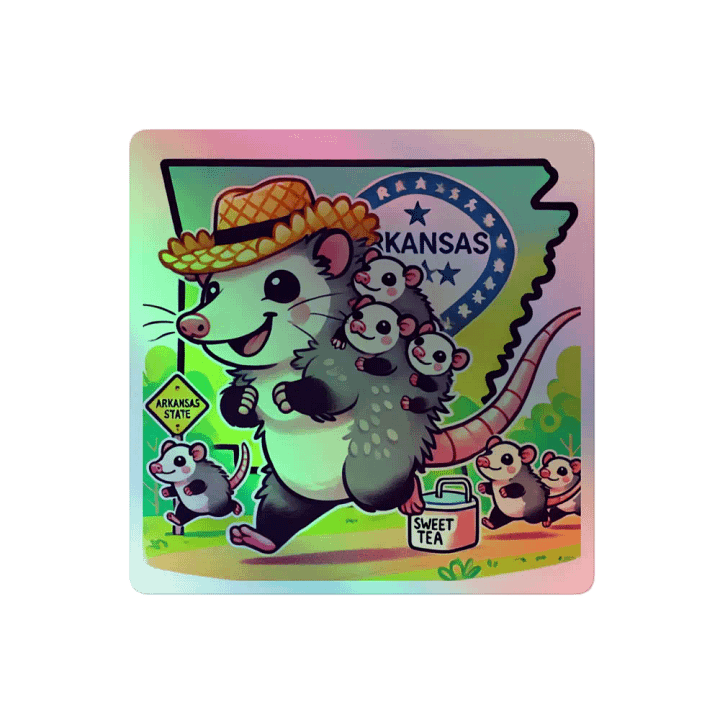 Arkansas Opossum Adventure Sticker Sheet product image (2)
