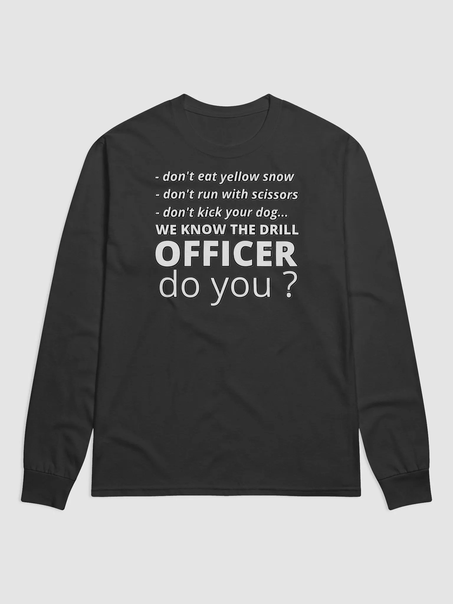 WE KNOW THE DRILL OFFICER, DO YOU? product image (1)