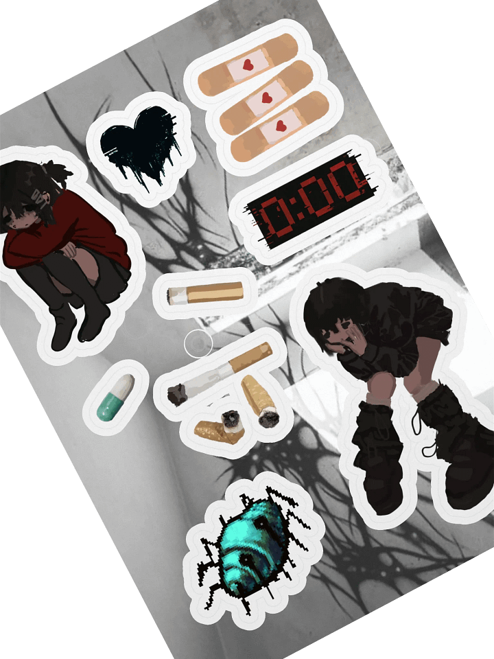 Eldritch Croissant Sticker Sheet product image (1)