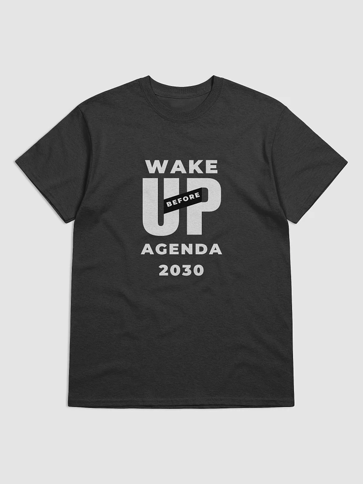 Heavyweight T-shirt Wake Up Before Agenda 2030 product image (2)