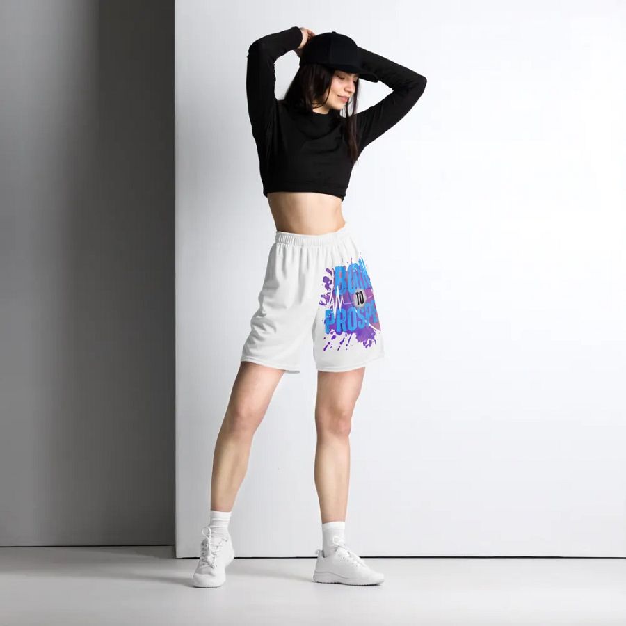 Expressive Born to Prosper Mesh Shorts product image (6)