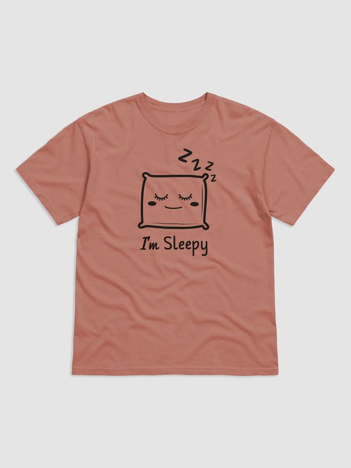 "I'm Sleepy" Design Garment-Dyed Heavyweight T-Shirt, Unisex T-Shirt product image (2)
