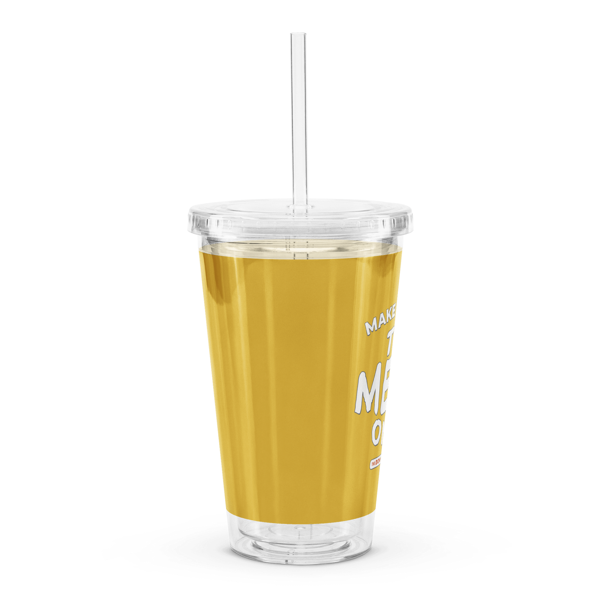 Make Way for the Messy Ones Double Wall Clear Plastic Tumbler product image (3)