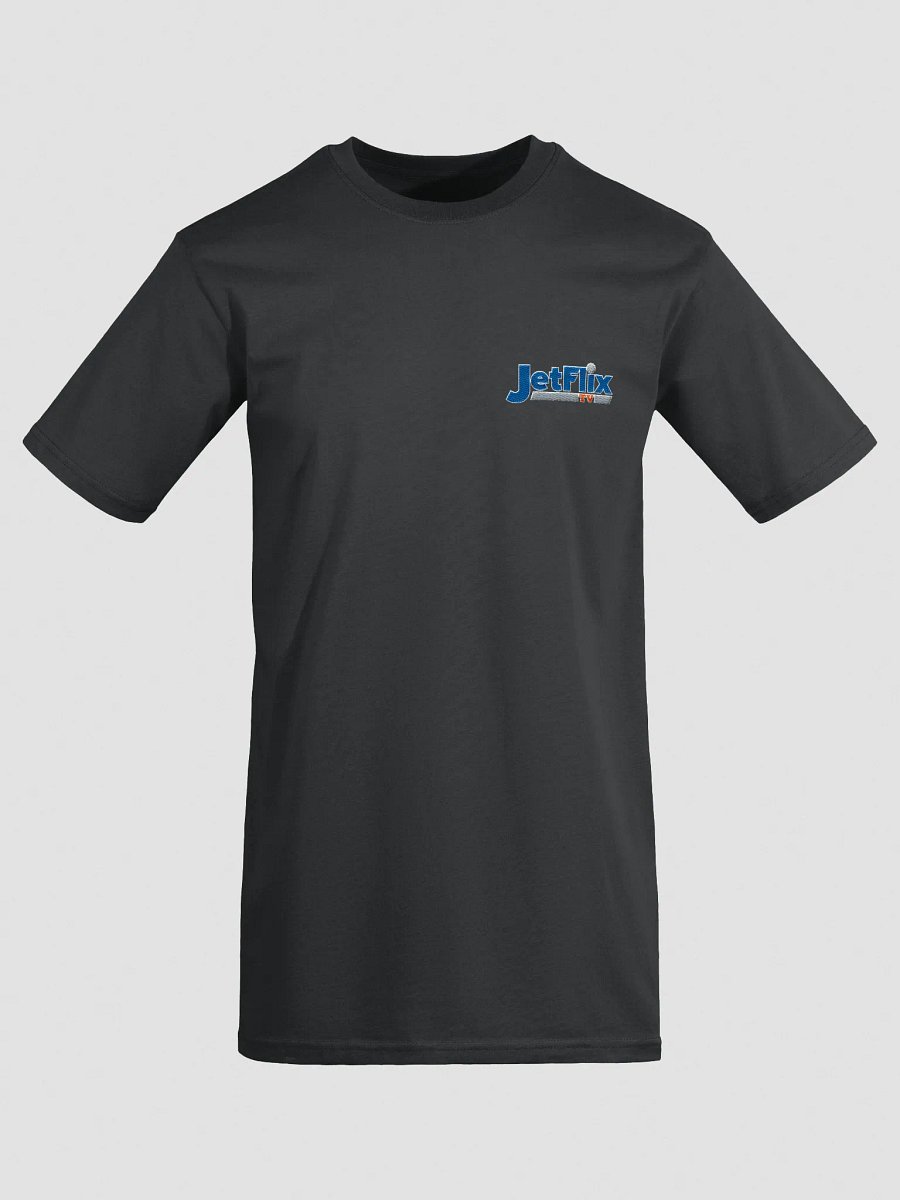 JetFlix black t-shirt product image (1)
