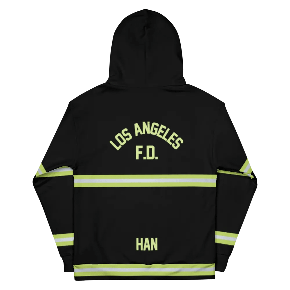 Firefighter Mr. April • All-Over Print Hoodie product image (1)