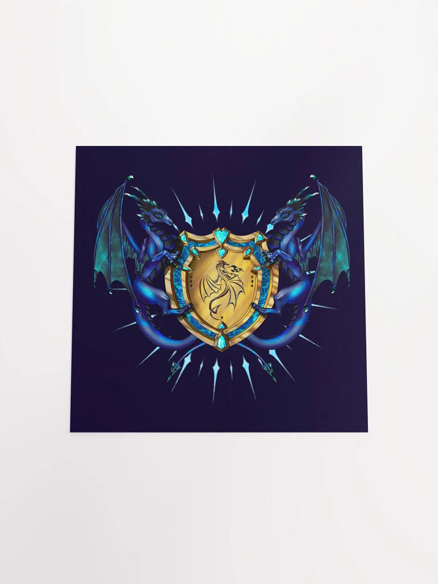 Azure Vanguard Crest Paper Print product image (8)