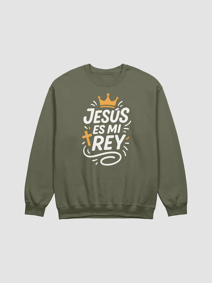 Sudadera Unisex Cuello Redondo | Jesús es mi Rey product image (5)