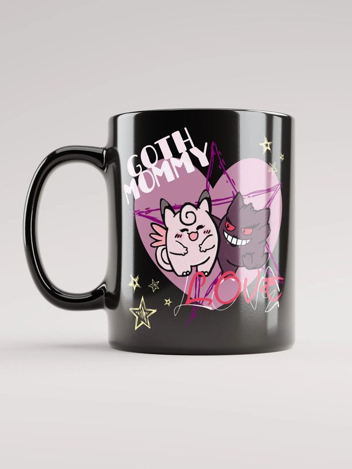 GOTH MOMMY LOVE BLACK MUG product image (1)