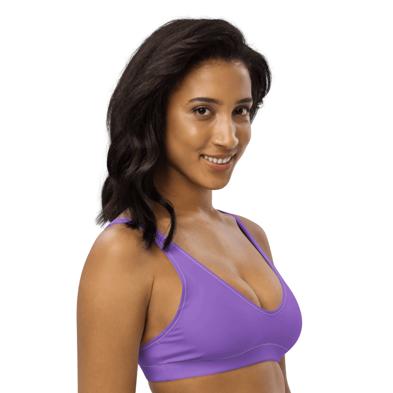 Plain Color Amethyst Padded Bikini Top product image (3)