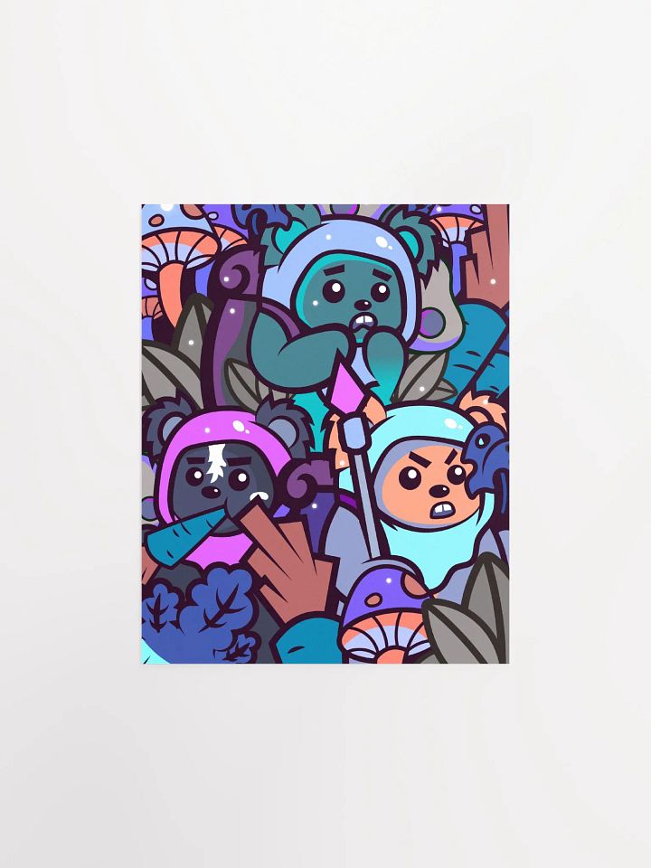 Night Bear Garden Poster Print product image (3)