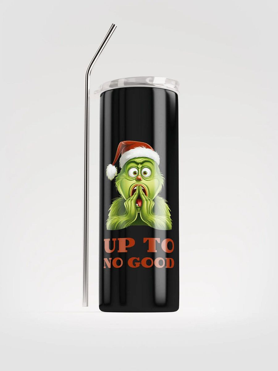 Get mischievous with our Grinch-themed Stainless Steel Tumbler product image (1)