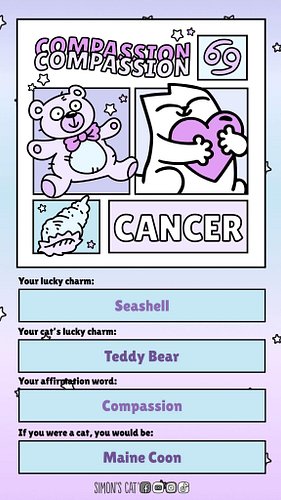 It's Cancer season. Compassionate, Loving & Faithful! ♋ Discover our feline take on your own sign by visiting the Linktr.ee i...