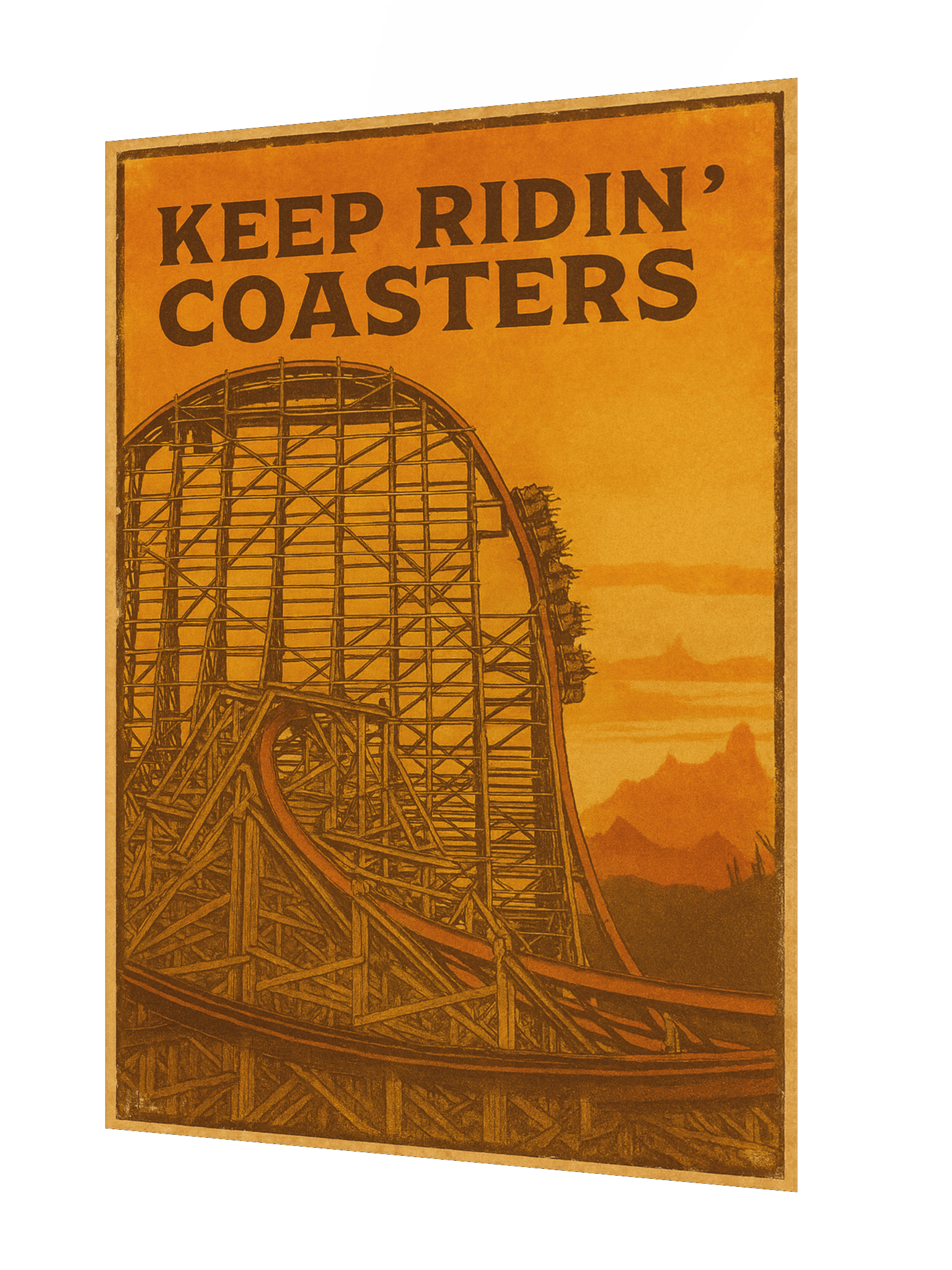 Keep Ridin' Coasters Hybrid 18x24" Poster product image (2)
