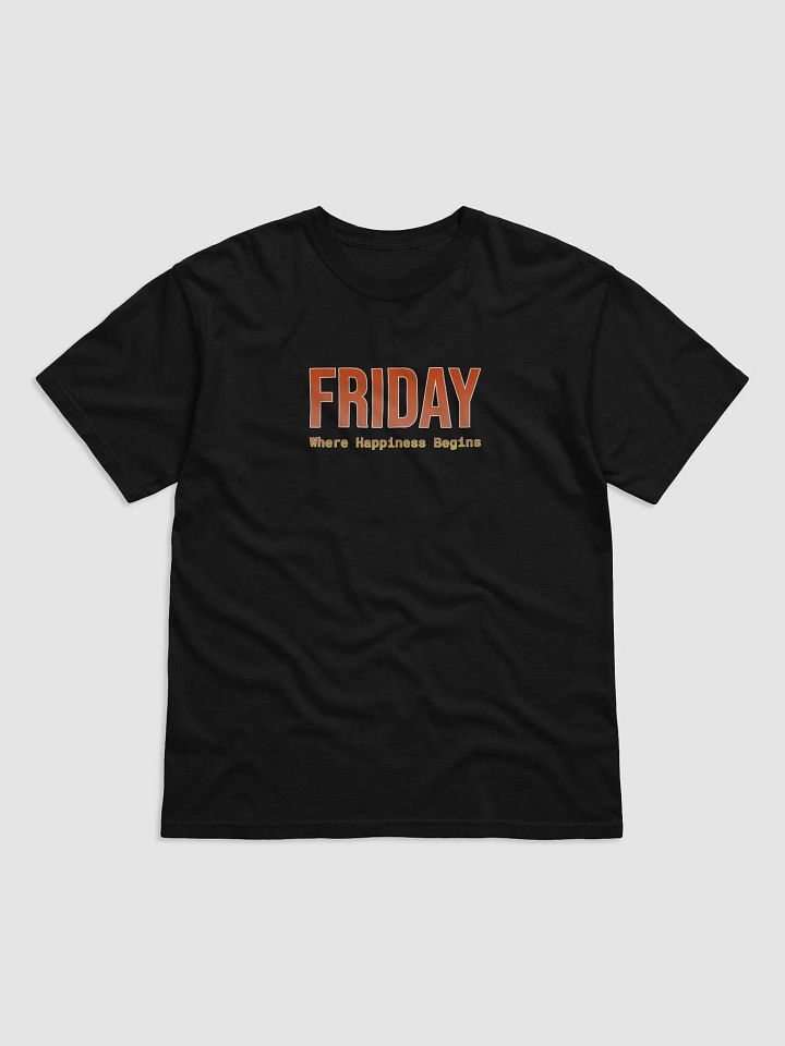 Funny Friday T-shirt - Dark colors – Where Happiness Begins product image (4)