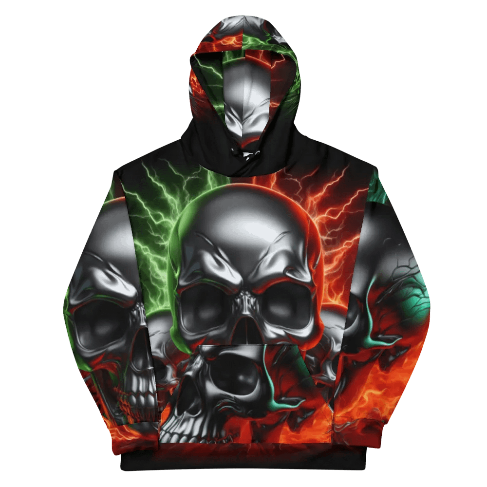 Metallic Skulls - Unisex Skull Hoodie #16 product image (11)