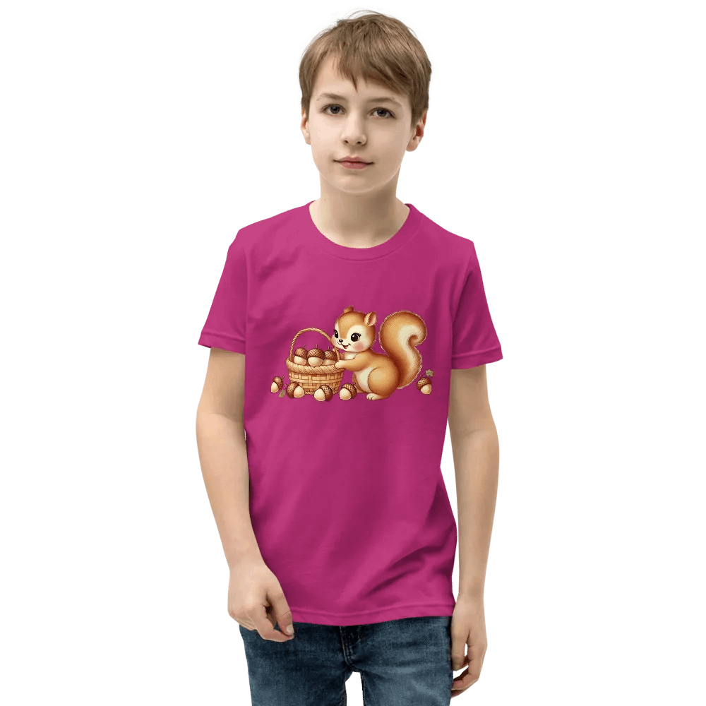 Fluffy Tailed Squirrel Kids T-Shirt product image (4)
