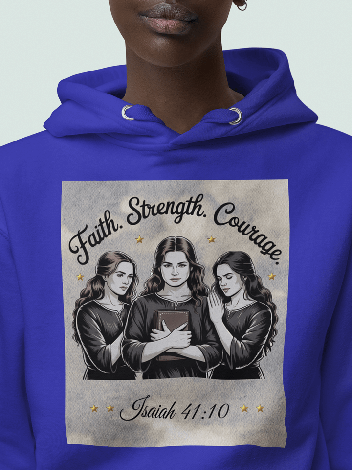 Faith Strength Courage Christin Heritage Hoodie product image (11)