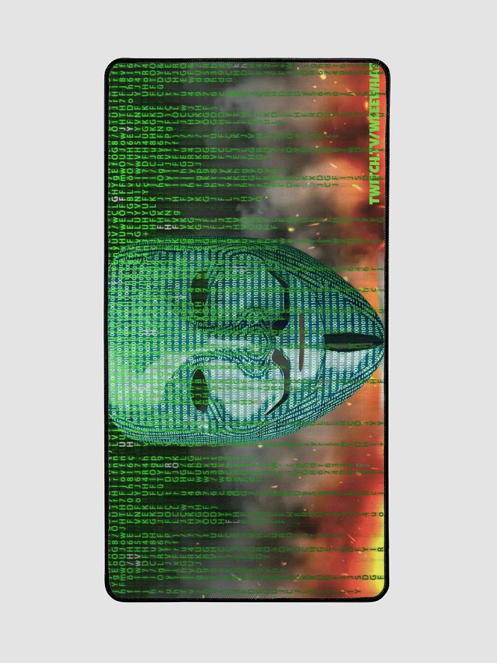 Matrix/Hacker With Fire Desk Mat product image (2)