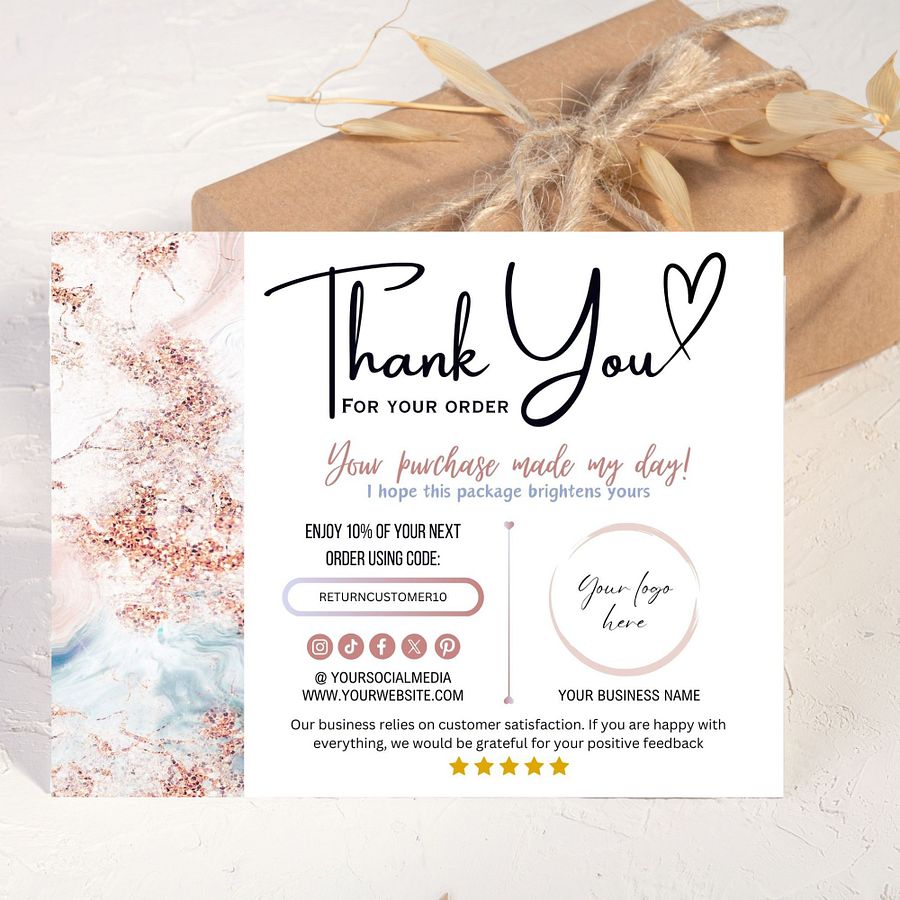 Roseanne - Thank You Card Template product image (3)